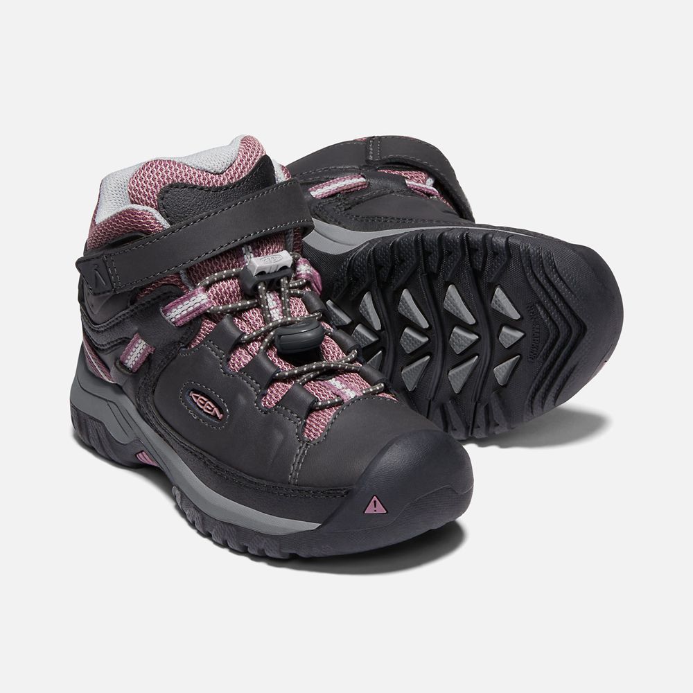 Keen Outdoor Bot Çocuk Siyah/Pembe - Targhee Waterproof - Türkiye IBQK34028